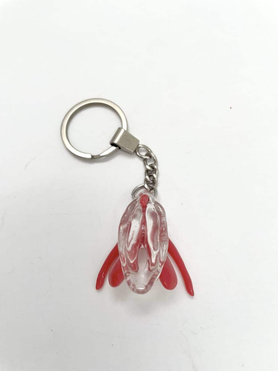 3D clitoris sleutelhanger