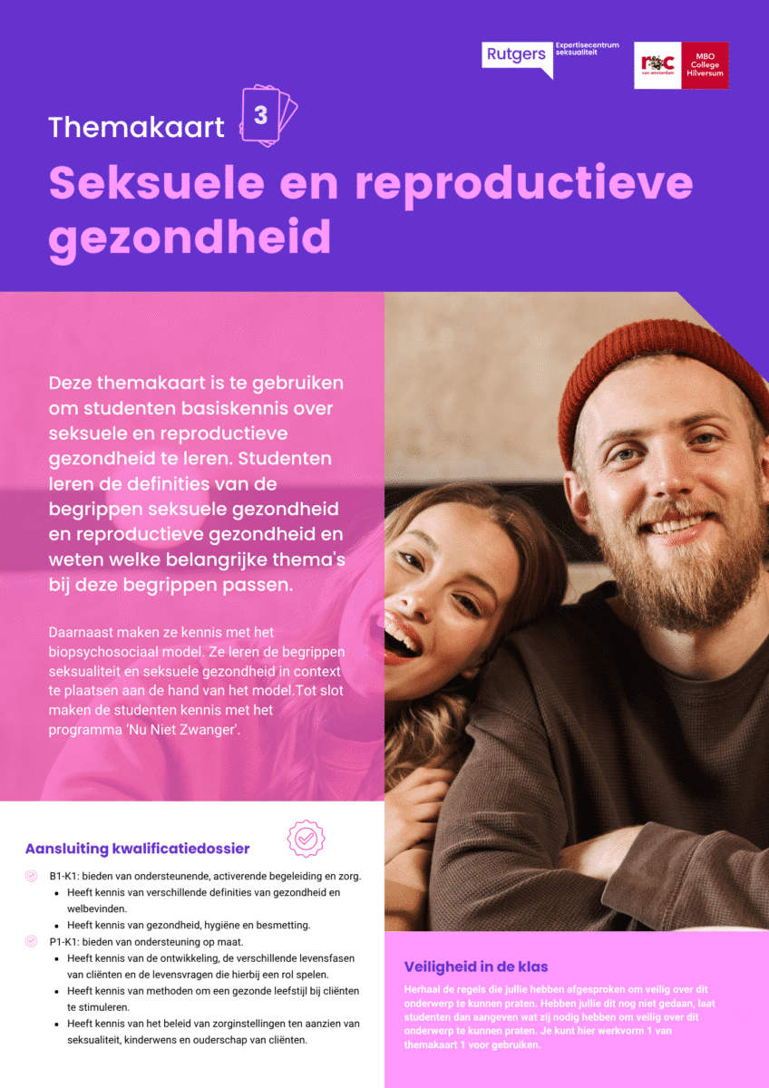 Themapakket Begeleiden bij seksualiteit in de maatschappelijke zorg